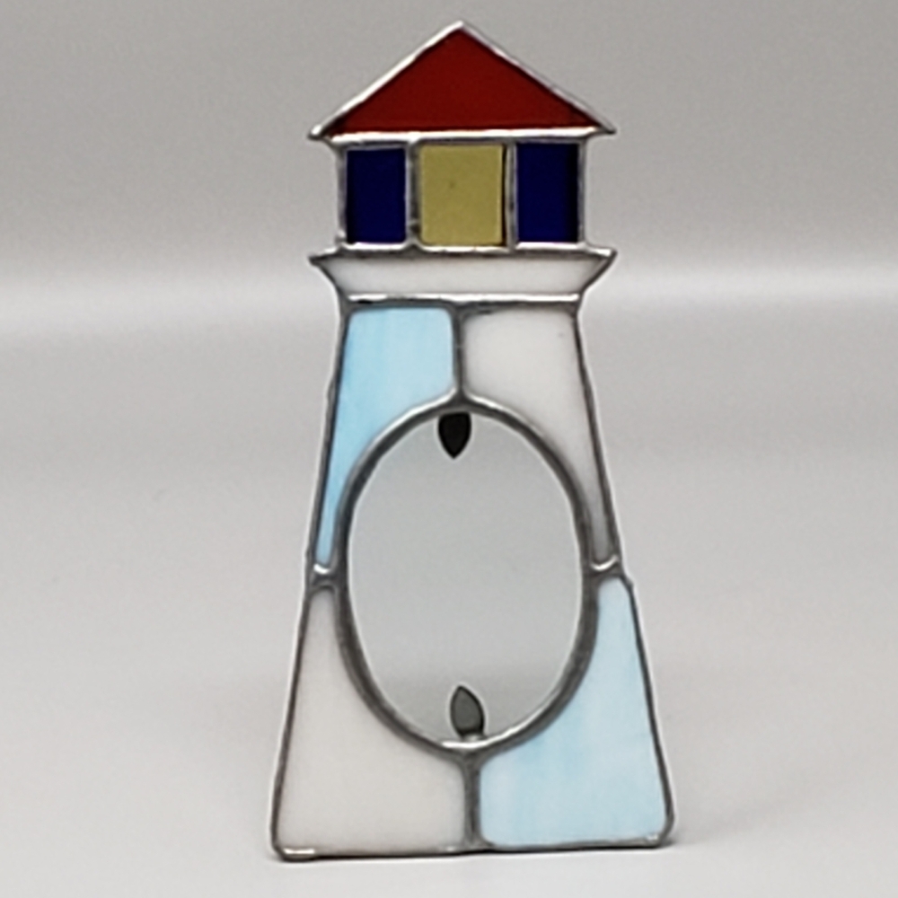 Stained Glass Lighthouse Picture Frame - Picture 7 of 8